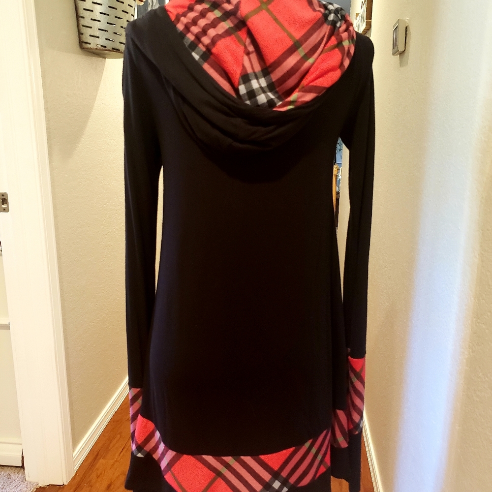 Plaid Hooded Dress